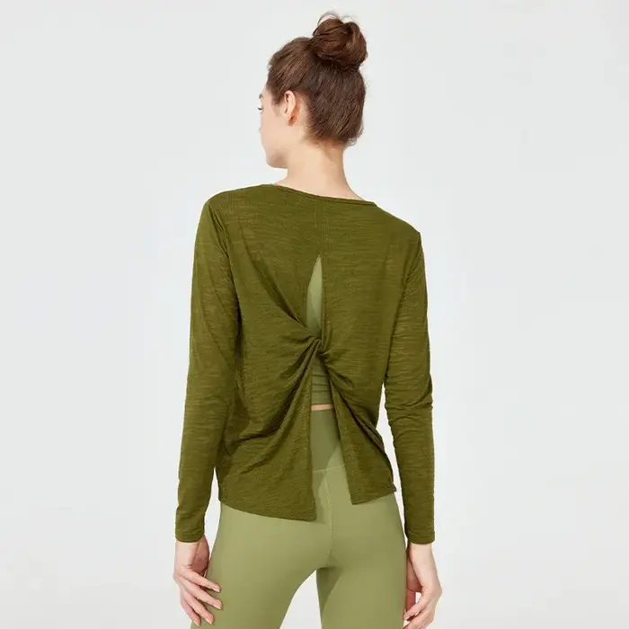 Vêtements de yoga à manches longues