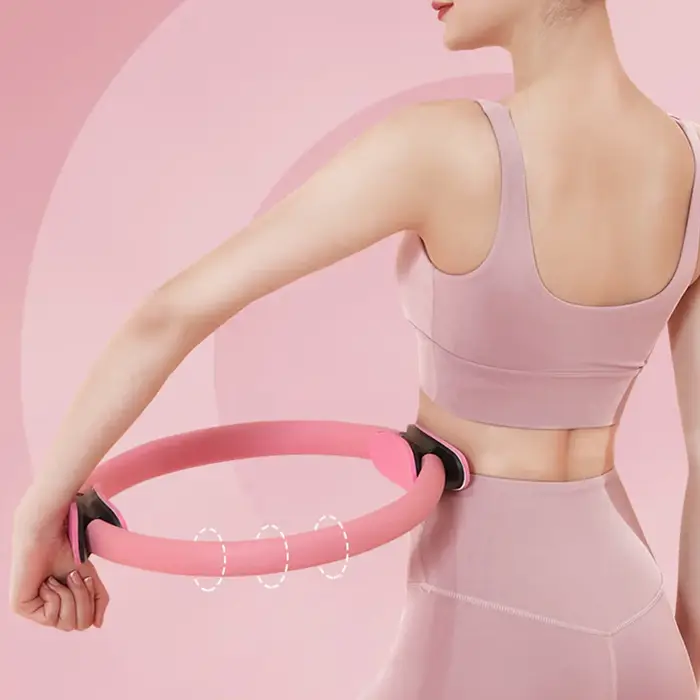 Anneau de Pilates, cercle de Fitness avec poignées antidérapantes