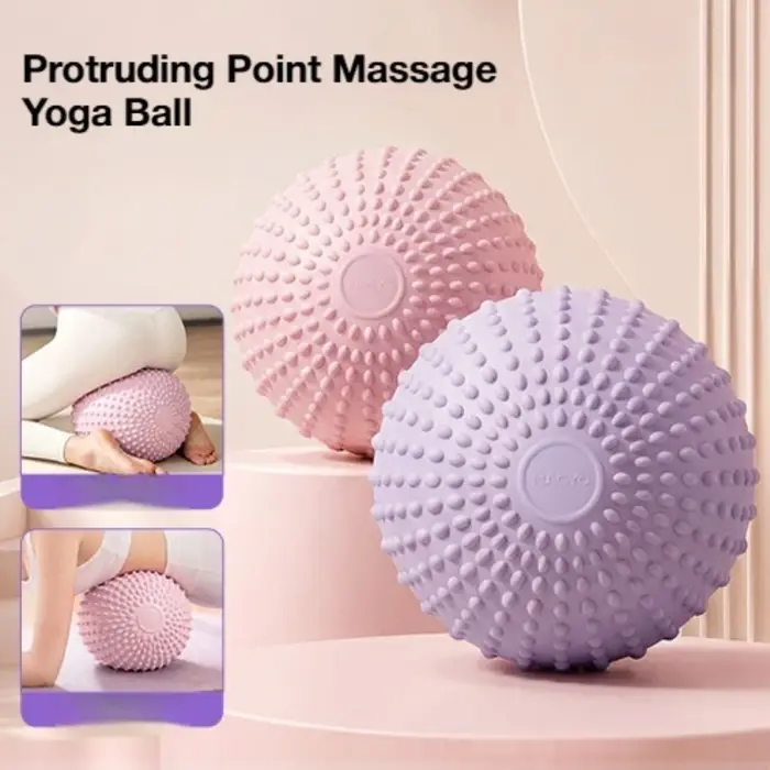 Ballon de massage à picots de 25 cm en PVC pour Pilates, ballon de yoga pour femmes, ballon d'exercice du plancher pelvien, ballon de récupération post-partum, ballon de fitness pour entraînement du t