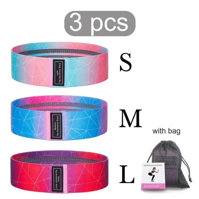 Glute Thigh Elastic Workout Bands Fabric Resistance Hip Booty
