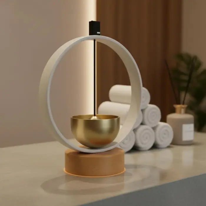 Instrument de méditation méditative, bol sonore en laiton à son clair, outil sonore de pleine consci