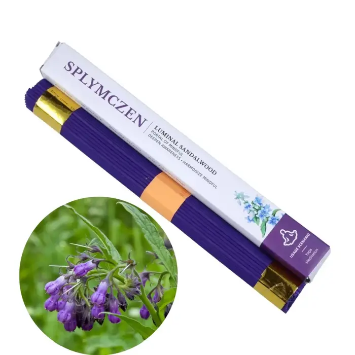 Bâtons d'encens tibétains bénis Mantra - Bois de santal naturel pour la méditation