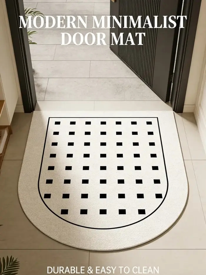 Tapis géométrique unique à pois