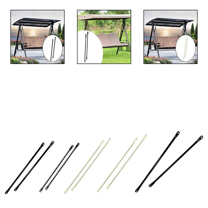2 pièces balançoire tiges de remplacement accessoire