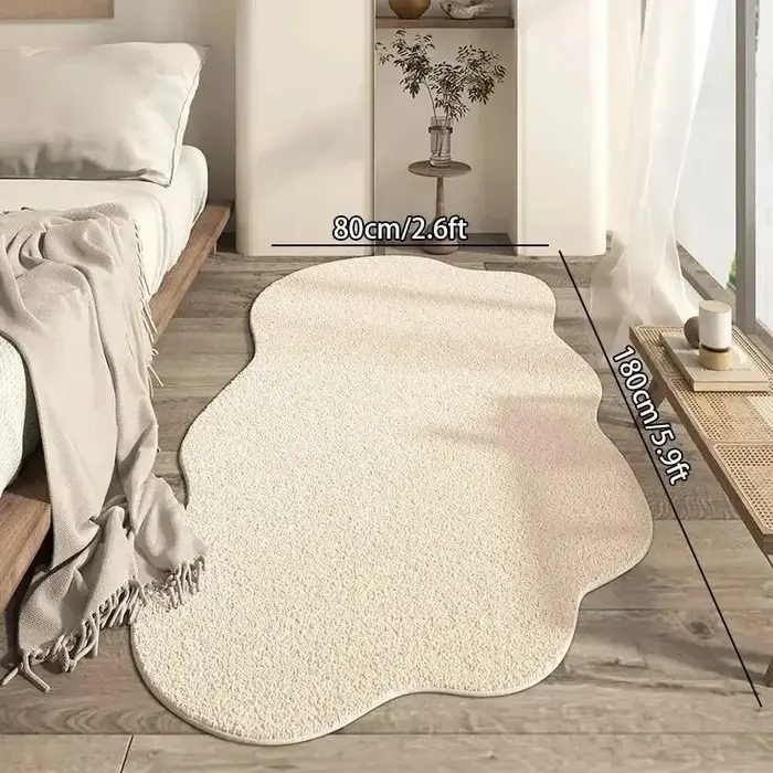 Tapis VIKAMA moderne et simple en forme de nuage irrégulier pour salon
