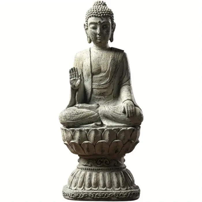 Statue de bouddha méditative pour la décoration de la maison, assise en pose de méditation, ornements de jardin exquis, accessoires de décoration pour la maison