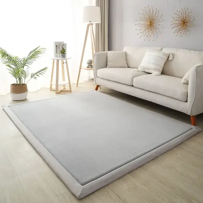 Tapis antidérapant rembourré en velours corail épais 3cm