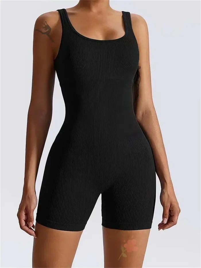 Vêtements de Yoga courts une pièce sans couture