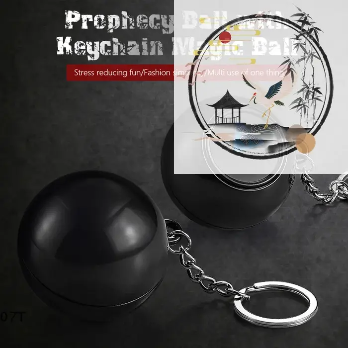 Balle de prophétie anti-Stress, Portable, révélateur de décision, porte-clés, boule de réponse magiq