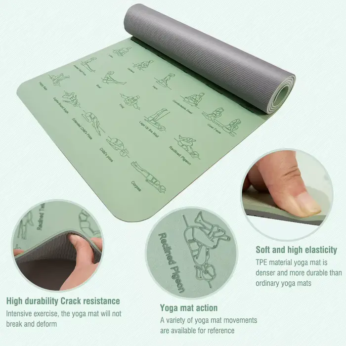 Tapis de Yoga TPE 183 cm * 57 cm