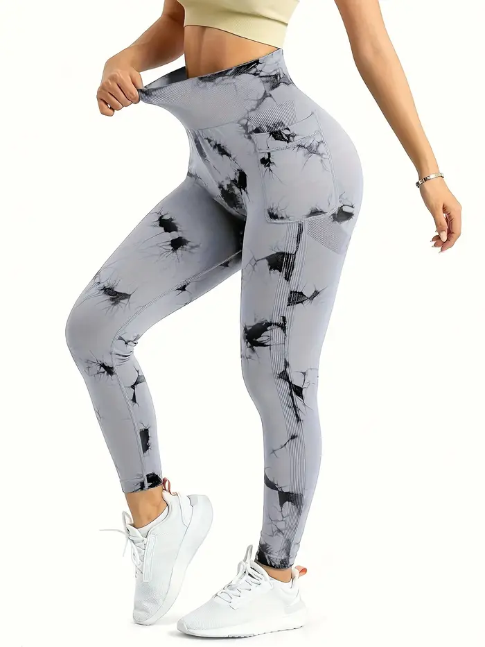 Leggings d'entraînement taille haute sans couture pour femmes, pantalons athlétiques de yoga avec po