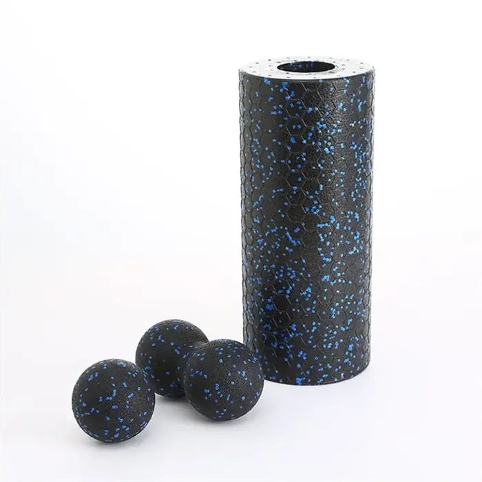 Rouleau de Yoga creux, ensemble de boules d'arachide de Massage, colonne en mousse de Fitness EPP po