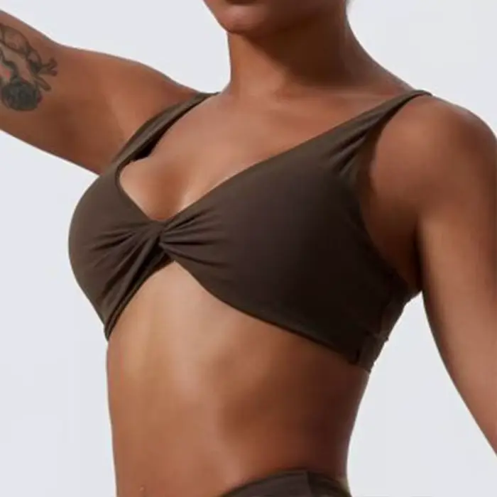 Nouveau soutien-gorge de sport push-up pour femme, respirant et doux, idéal pour le yoga et l'entraî