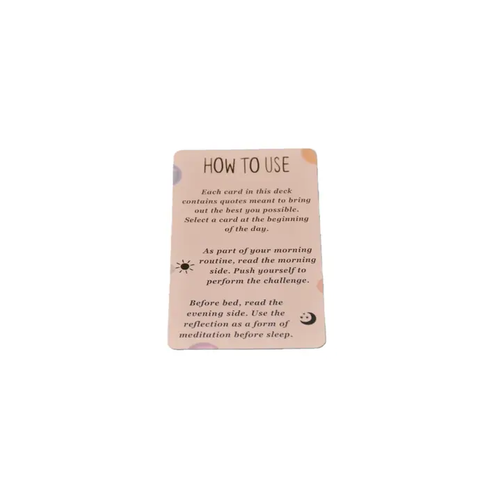 Cartes de méditation pleine conscience, 100 cartes pour l'auto-guérison et le soulagement du stress, cartes de méditation apaisantes émotionnellement, jeu de société pour la relaxation et le soulageme
