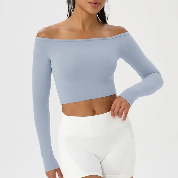 T-shirt de Yoga à manches longues pour femmes