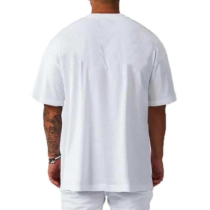 T-Shirts de Sport amples surdimensionnés à manches courtes, épaules tombantes, chemise de musculatio