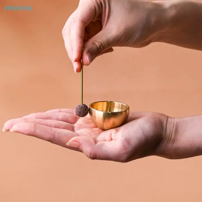 ♥ Diffuseur portatif d'huile essentielle de bol sonore de méditation pour le Yoga
