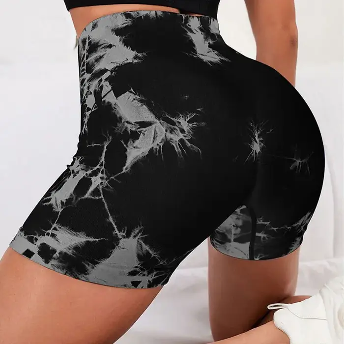 Short de yoga taille haute sans couture