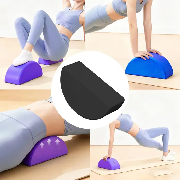 Bloc de yoga antidérapant demi-rond (1 ou 2 pièces)