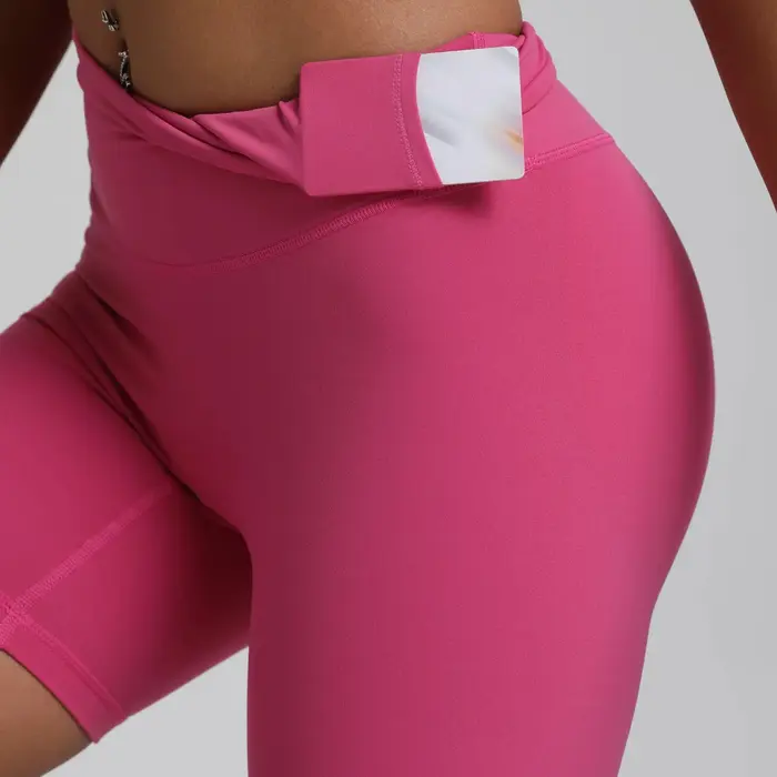 Leggings courts de Sport pour femmes, couleur unie, Yoga, soutien de Compression, sueur-vagin, entra