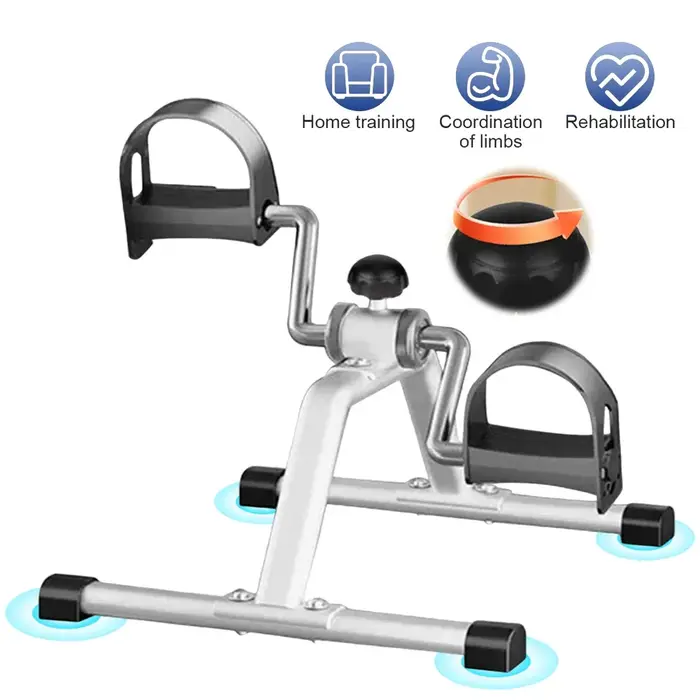 Mini pédale d'exercice pliable avec résistance réglable sous le bureau