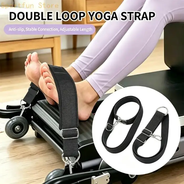 Bande résistance réglable en tissu pour entraîneur pieds, pour les Routines Pilates en intérieur X7JD
