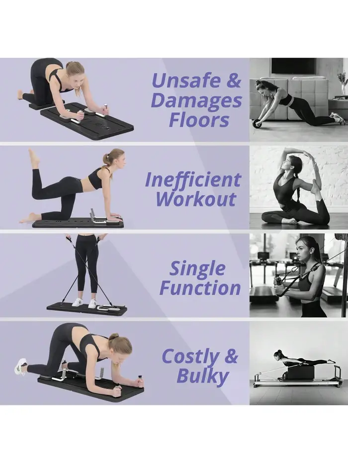 Planche de Pilates pliable – Entraîneur abdominal multifonctionnel