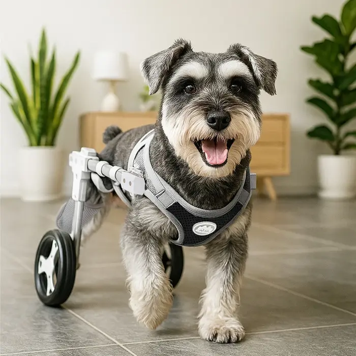 Entraînement de rééducation fauteuil roulant réglable pour chien pour jambes arrière pour chiens handicapés Support en aluminium léger chariot de mobilité pour animaux de compagnie