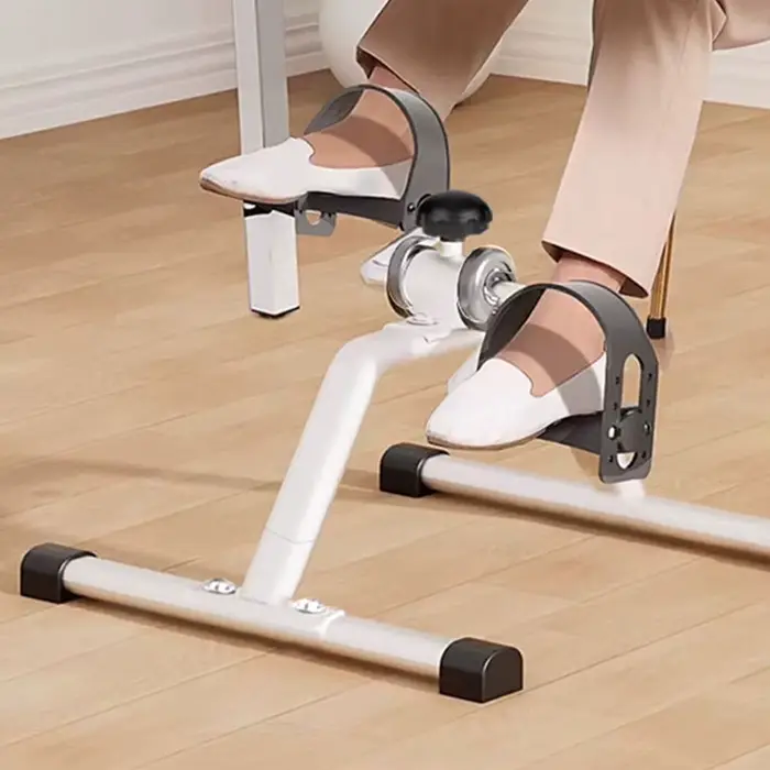 Mini pédalier pliable avec résistance réglable pour exercices des bras et des jambes