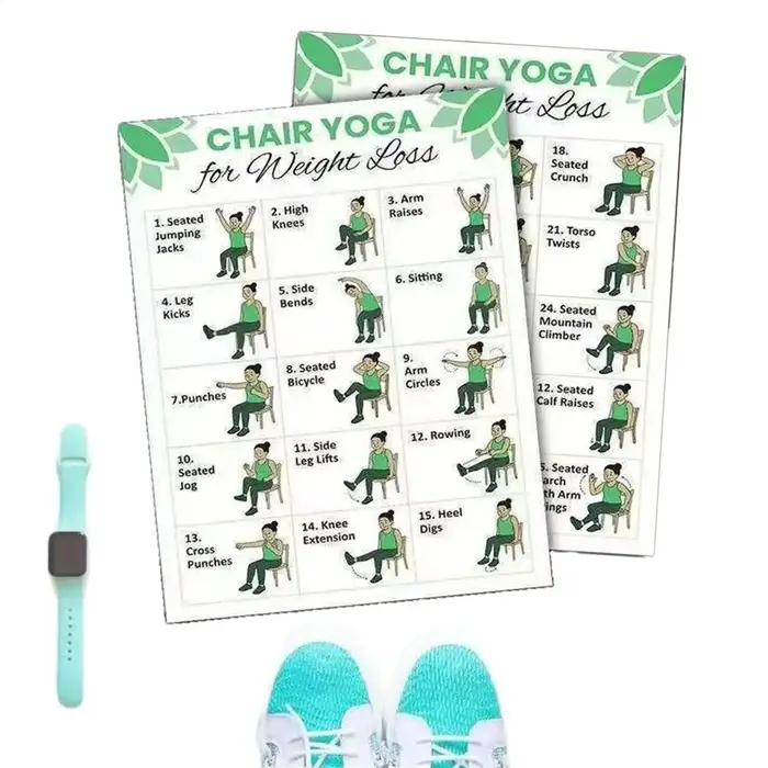 Affiche de Yoga pour chaise de 30 jours