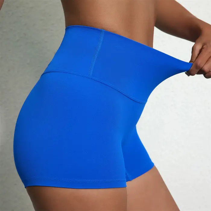 Legging court de Yoga taille haute, couleur unie, Sexy, doux et serré, pour femmes, Fitness, Sport, 