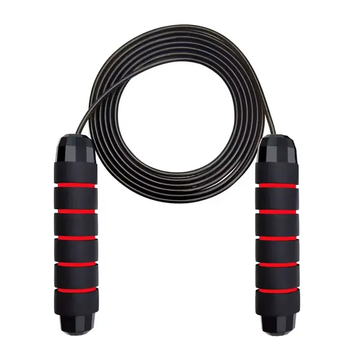 Corde à sauter avec roulements à billes, câble de corde à sauter rapide pour exercices aérobiques, e