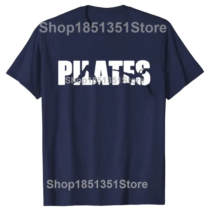 T-shirts amusants Pilates avec lettres, style estival, en coton, streetwear, à manches courtes, cadeaux d'anniversaire, vêtements pour hommes