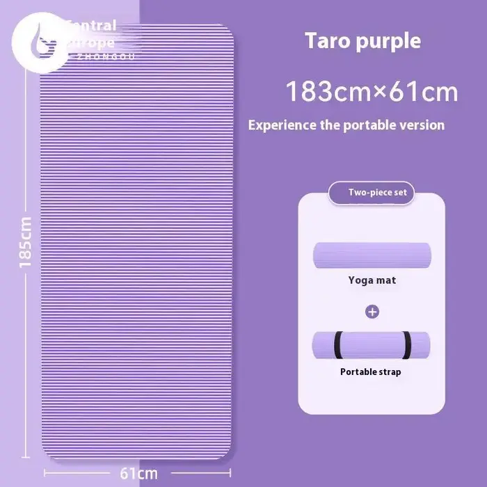 Tapis de Yoga antidérapant haute densité de 10MM d'épaisseur, pour Pilates, gymnastique à domicile,