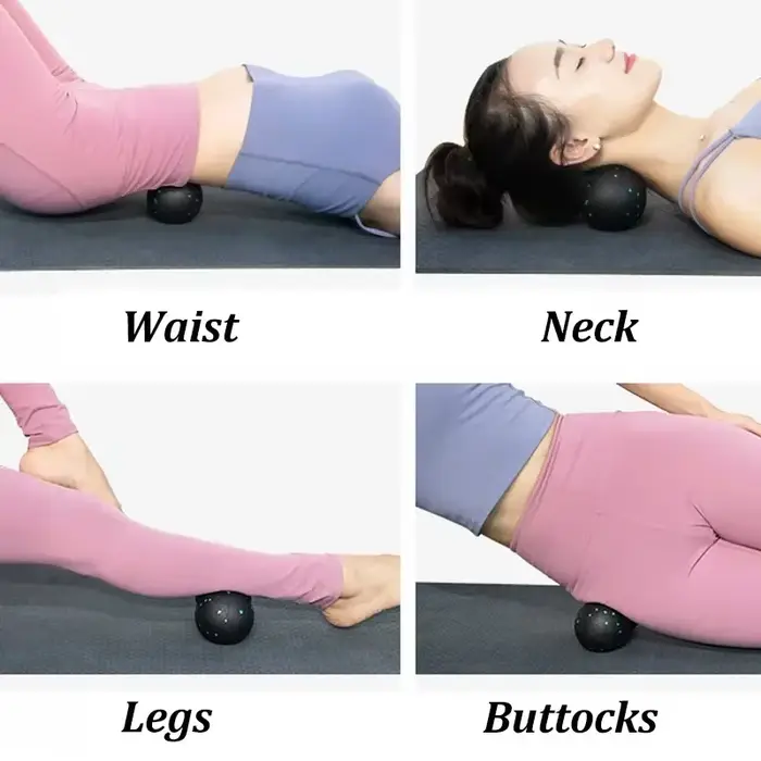 EPP 8cm boules d'arachide Massage corporel balle de Fascia haute densité Relaxation musculaire crosse Fitness Yoga boule de Myofascia soulager la douleur