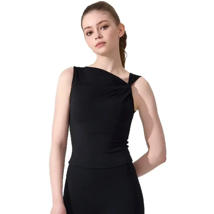Gilet de yoga au design asymétrique pour femmes
