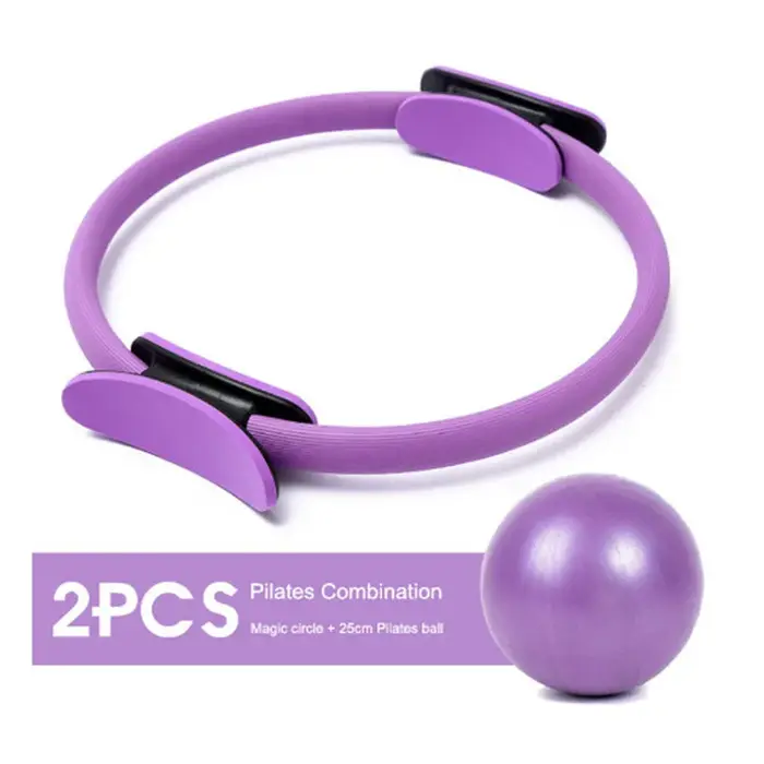 Ensemble d'équipement de Pilates 5 pièces-équipement de fitness d'étirement et de sculpture monochro