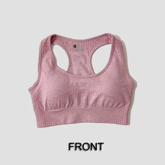 Soutien-gorge de sport sans couture pour femmes, haut court de gymnastique, Fitness, course à pied, 