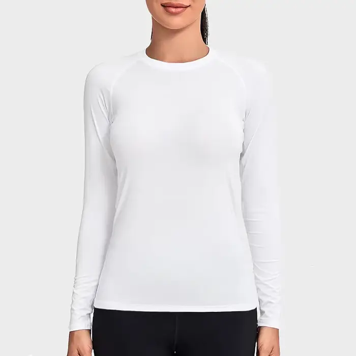 Chemise de Compression pour femmes, Yoga athlétique, course à pied, T-Shirt à manches longues, print