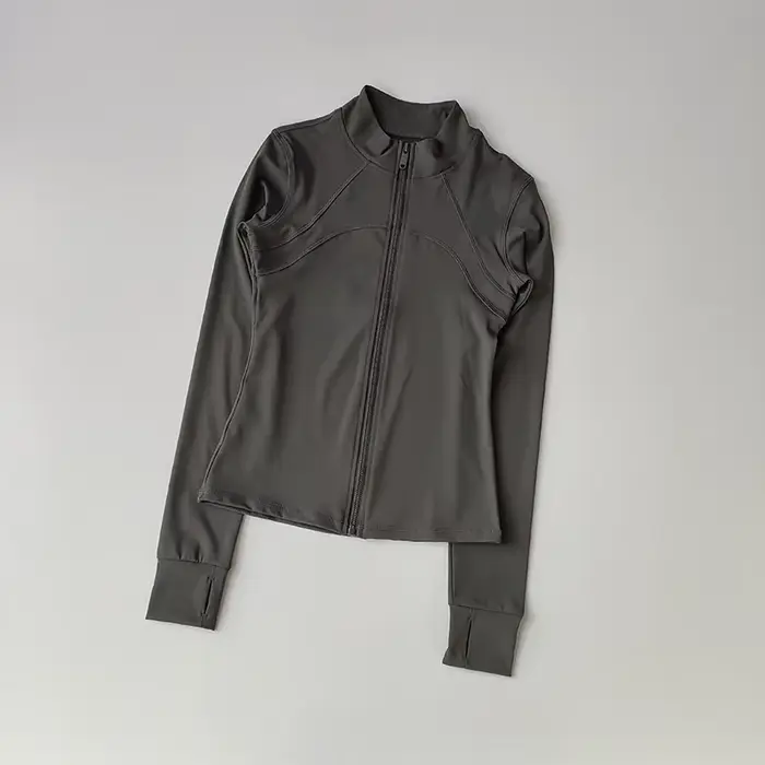 Veste de sport à fermeture éclair pour femmes, combinaisons de Yoga, coupe cintrée, entraînement pou