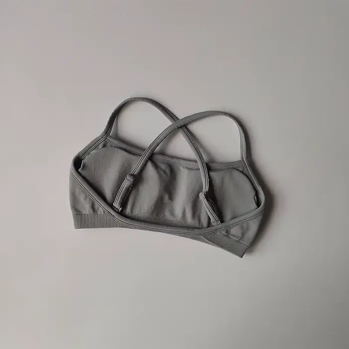 Soutien-gorge de sport résistant aux chocs et beau dos, sans couture, pour femmes, haut court, Tube,