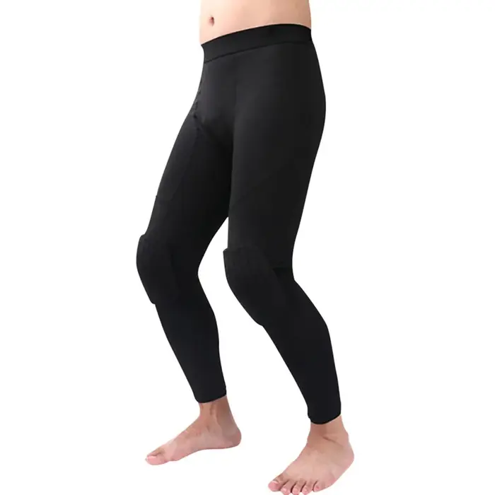 Leggings de compression capri avec genouillères pour hommes et femmes