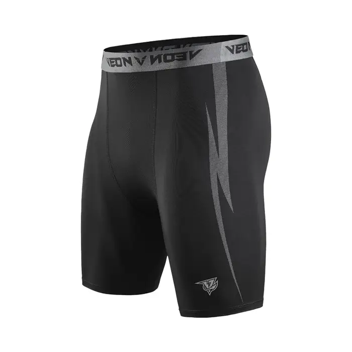 Noir Shorts de Compression Hommes Spandex Sport