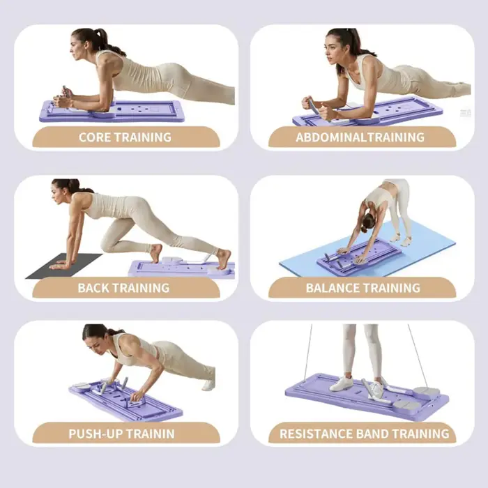 Planche de Pilates pliable 4 en 1