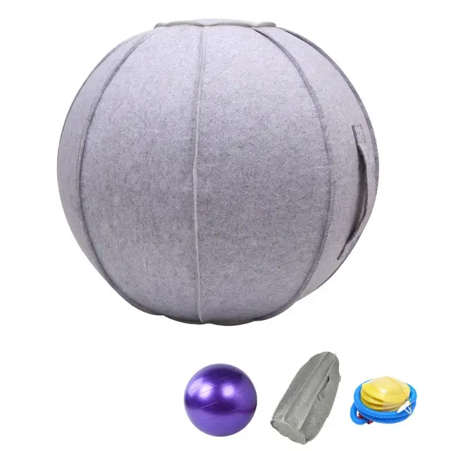 Boule de Yoga et Pilates en lin avec pompe