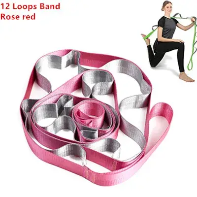 Sangles extensibles de Yoga 12 segments