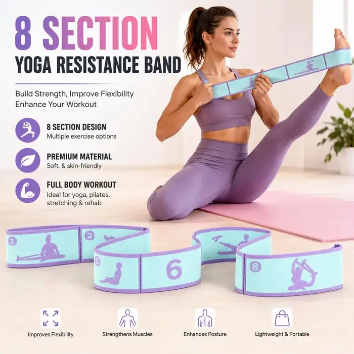 Bandes d'entraînement de yoga et de Pilates pour des séances de sport complètes - Conception extra épaisse