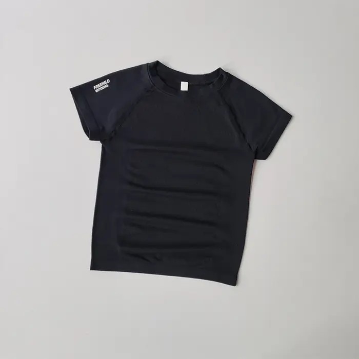 Costumes de Yoga pour femmes, hauts à manches courtes, collants extensibles, séchage rapide, T-shirt