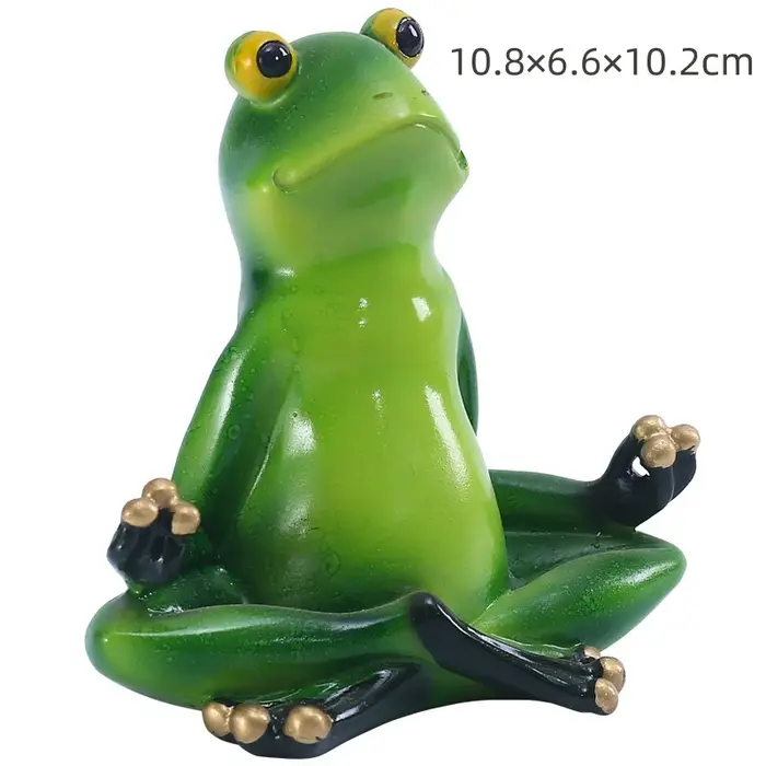 Statue de grenouille de yoga