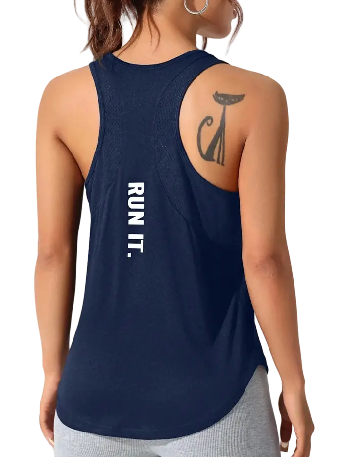 Gilet de course pour femmes, style lettre spéciale, gilet ample et long, un bon choix pour la course